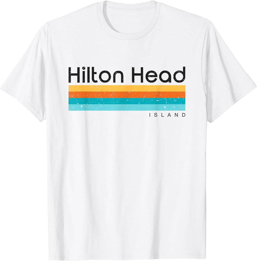 Retro Hilton Head Distressed Designs - Adult & Kids T-Shirts, Sweatshirts & Hoodies apparel design preview 1