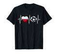 Poland Soccer Flag Heart Polish Soccer T-Shirt - Streetwear Style Men Women - T-Shirt, Sweatshirt, Hoodie