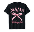 Mama Birthday Coquette Bow Matching T-Shirt - Minimalist Print for Adults - T-Shirt, Sweatshirt, Hoodie