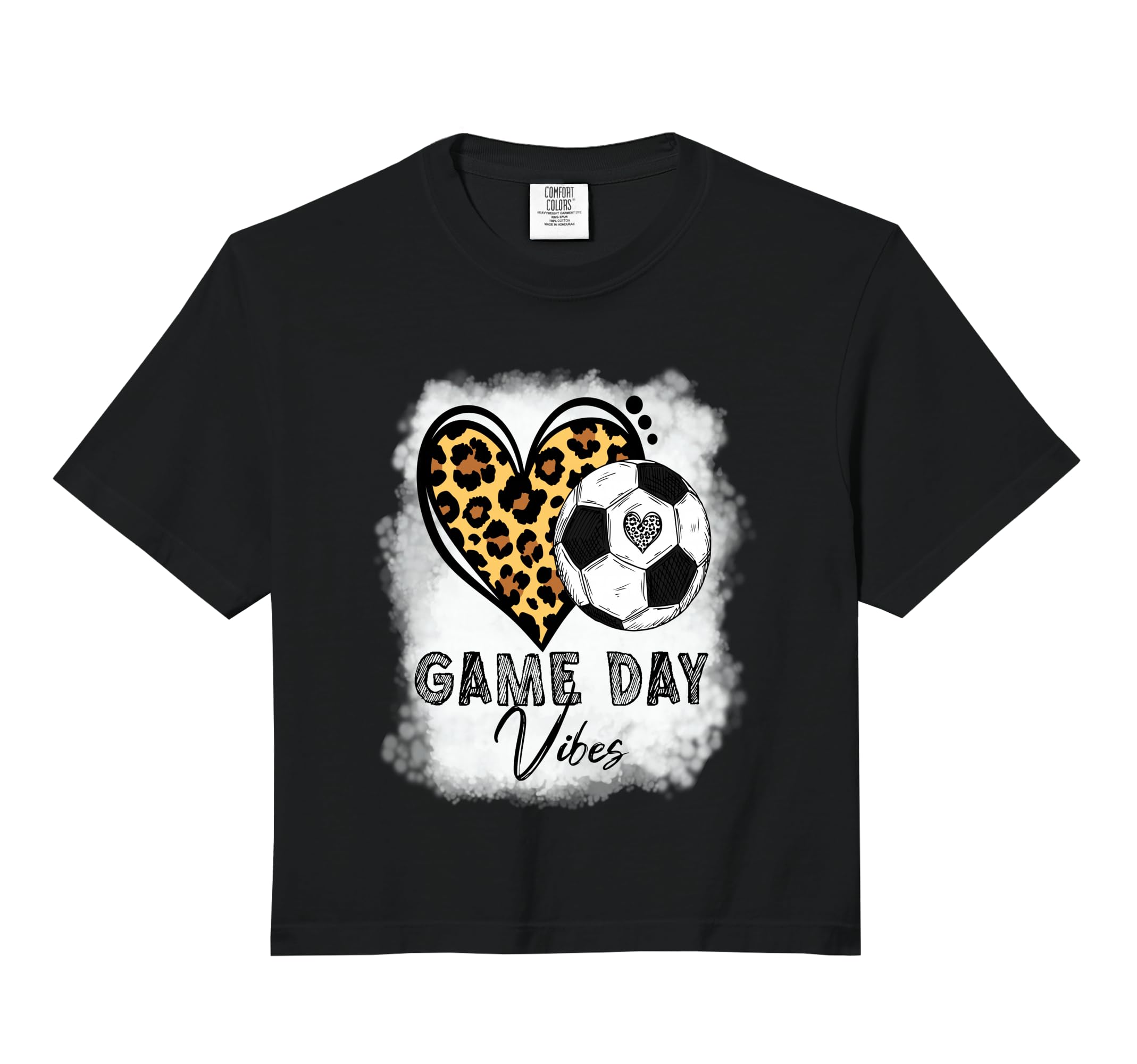 Bleached Soccer Game Day Vibes Soccer T-Shirt - Novelty Apparel Men Women - T-Shirt, Sweatshirt, Hoodie