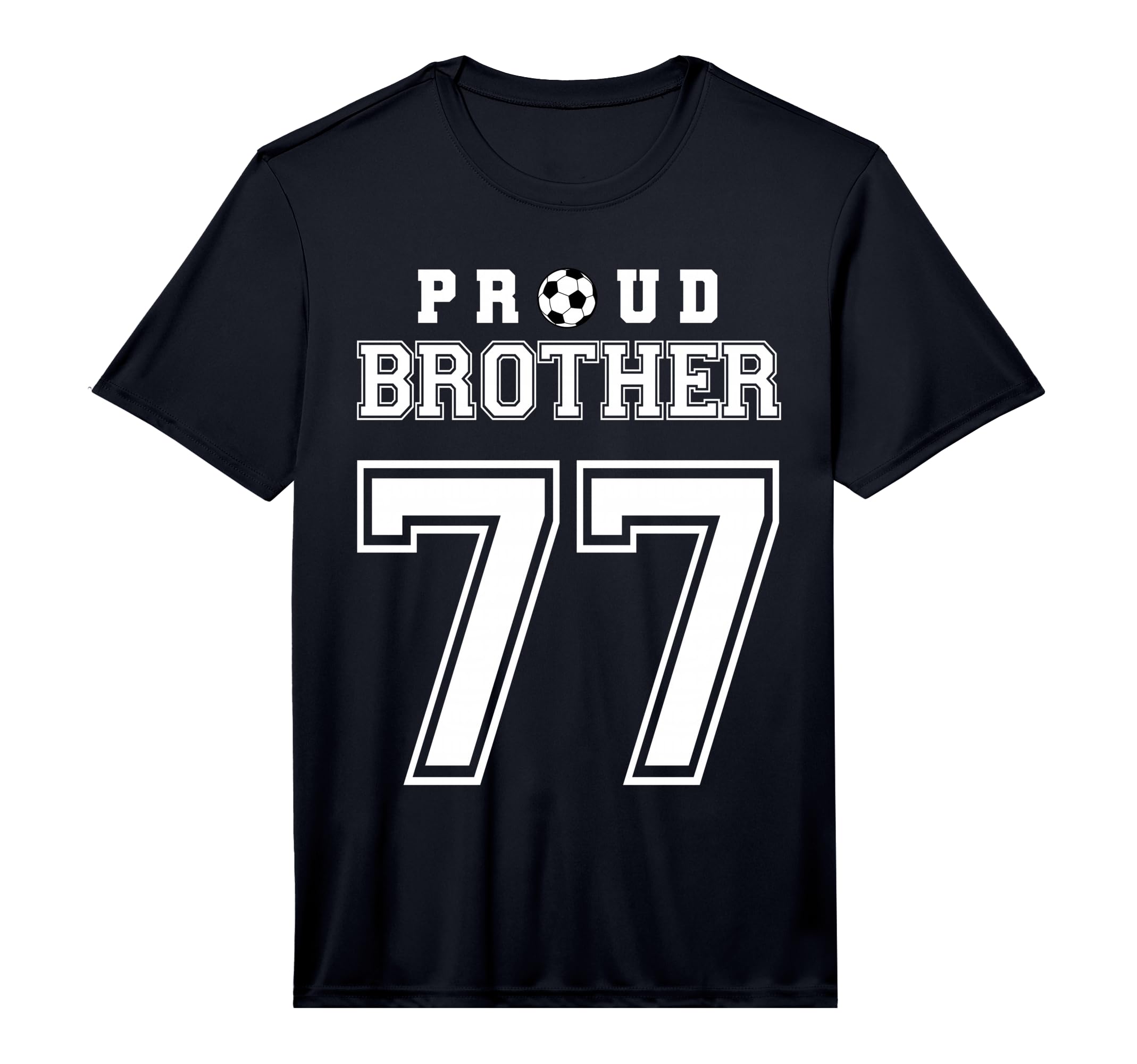 Number 77 Custom Proud Soccer T-Shirt - Fun Novelty Design for Adults - T-Shirt, Sweatshirt, Hoodie