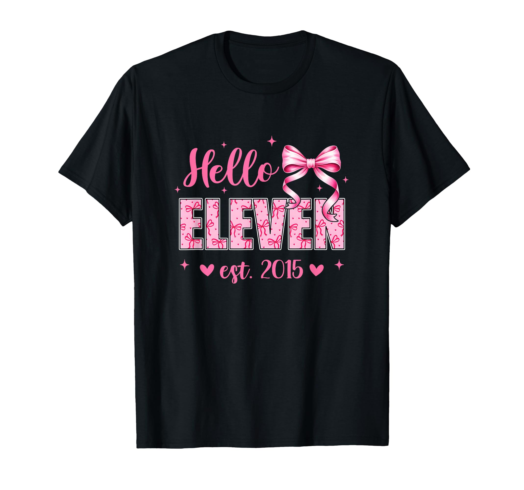 Hello Eleven Est 2015 Coquette Bow T-Shirt - Streetwear Style Men Women - T-Shirt, Sweatshirt, Hoodie