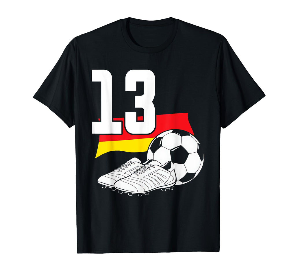 13 Soccer Birthday Gift Soccer Fan T-Shirt - Minimalist Print Men Women - T-Shirt, Sweatshirt, Hoodie