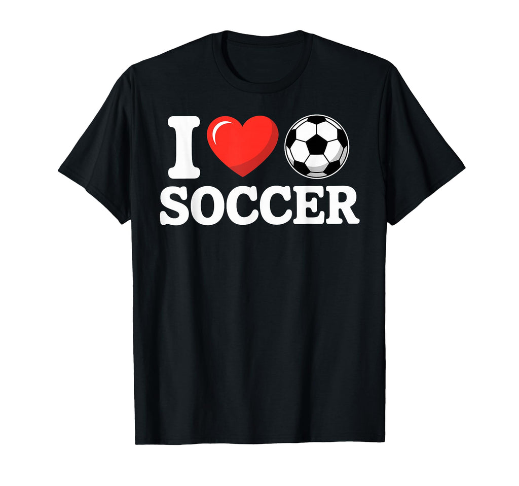 I Love Soccer Goalie Player Fan T-Shirt - Casual Everyday Wear Men Women - T-Shirt, Sweatshirt, Hoodie