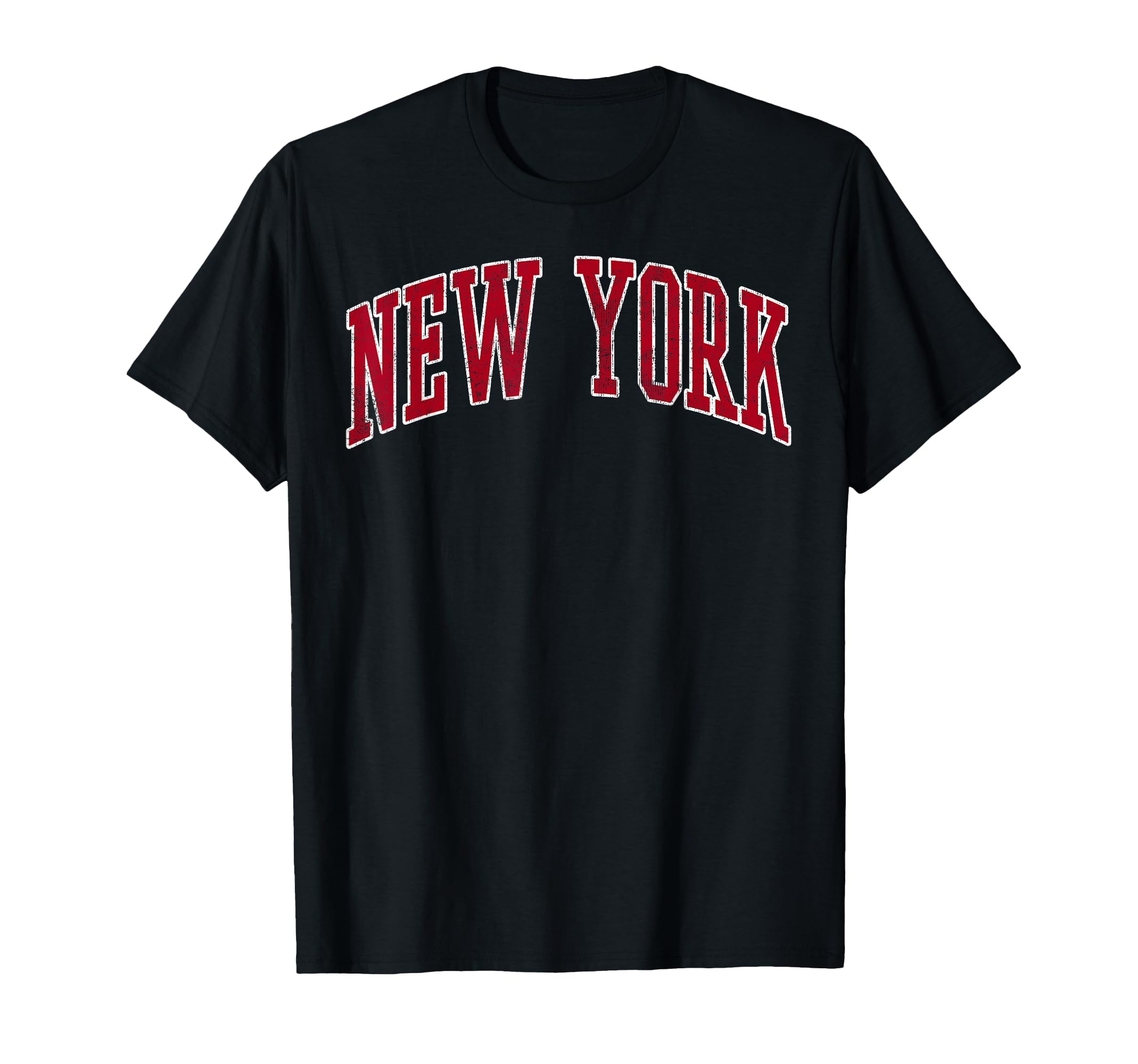 New York Preppy Varsity Sports Red Text T-Shirt - Novelty Apparel Men Women - T-Shirt, Sweatshirt, Hoodie