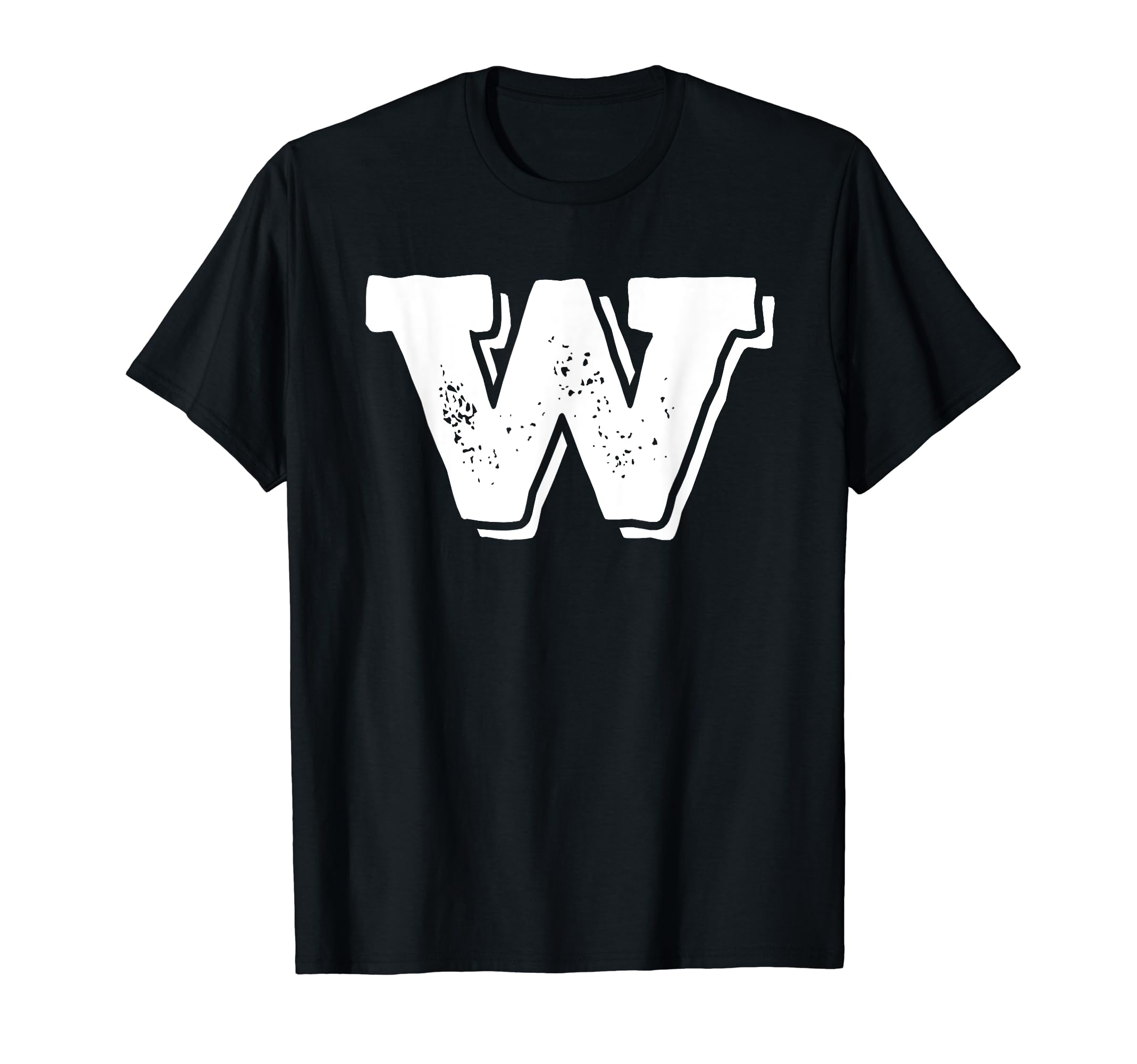 Letter W Capital Alphabet College T-Shirt - Graphic Print Men Women - T-Shirt, Sweatshirt, Hoodie