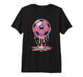 Soccer Ball Drip Ice Cream Drip Game T-Shirt - Custom Art Print for Adults - T-Shirt, Sweatshirt, Hoodie