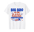 Big Bro Little Firecracker Fourth T-Shirt - Minimalist Print for Adults - T-Shirt, Sweatshirt, Hoodie