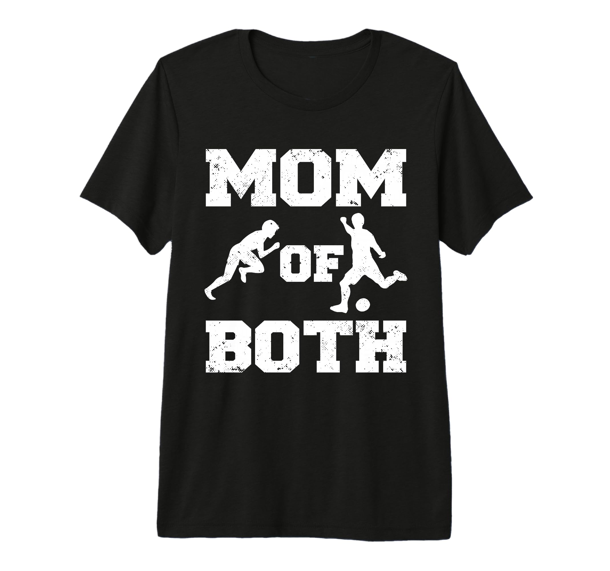 Mom Both Funny Soccer Track And Field T-Shirt - Minimalist Print Unisex - T-Shirt, Sweatshirt, Hoodie