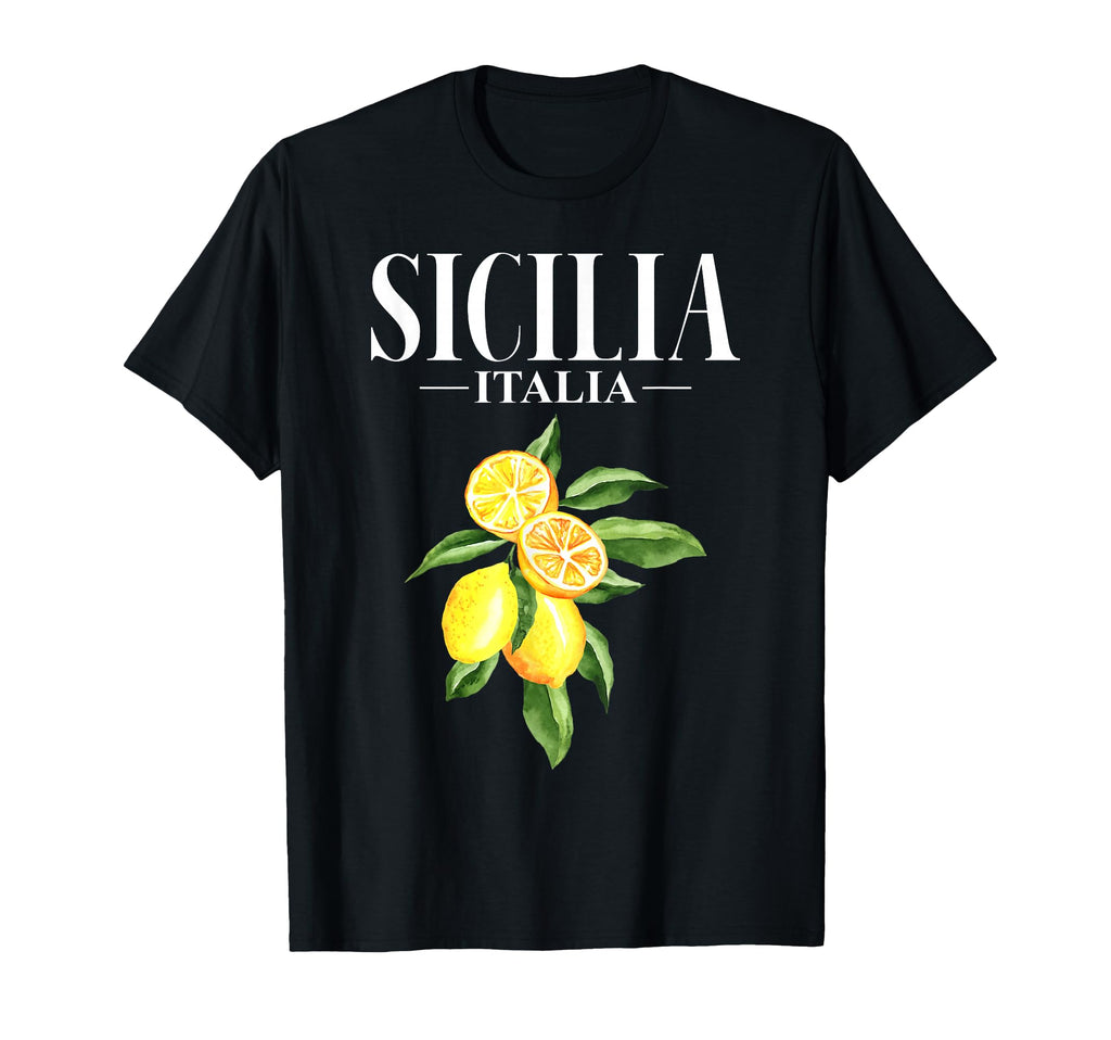 Sicilia Italia Lemon Sicily Sicilian T-Shirt - Minimalist Print for Adults - T-Shirt, Sweatshirt, Hoodie