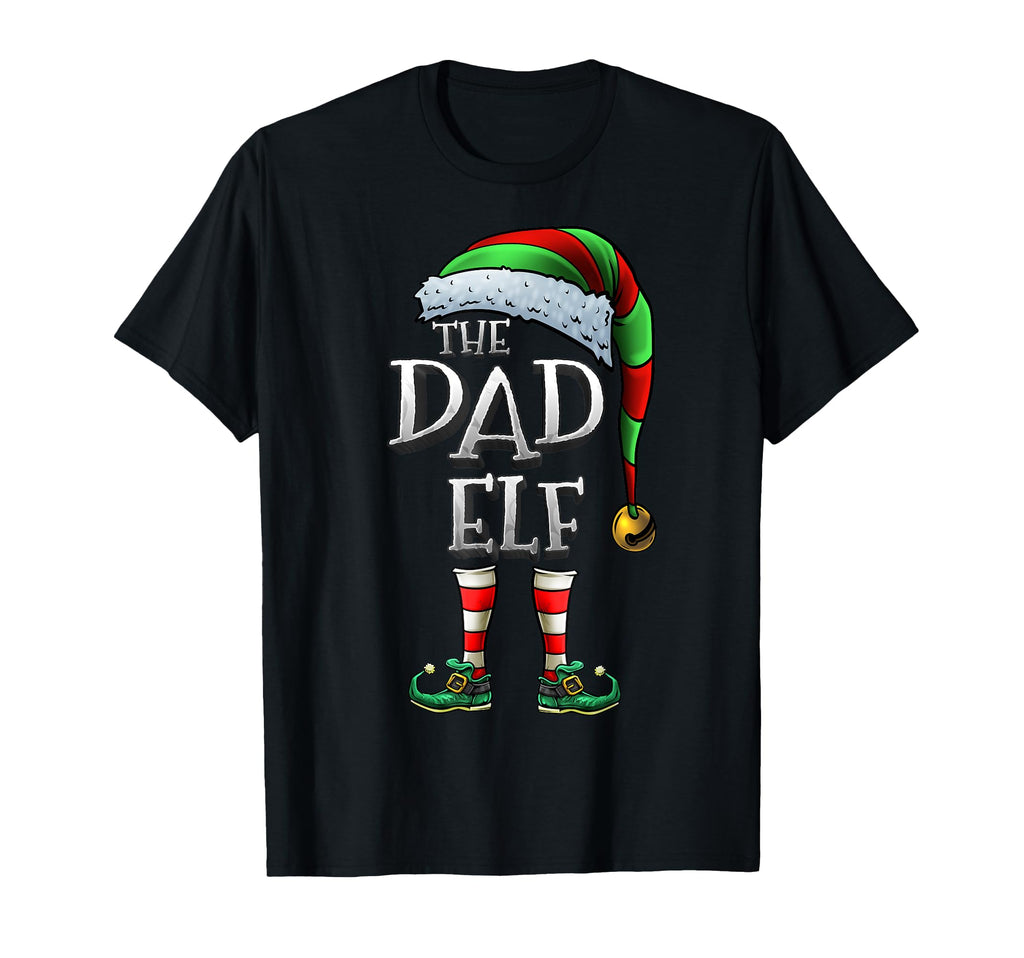 Dad Elf Matching Family Dad Elf T-Shirt - Graphic Print Men Women - T-Shirt, Sweatshirt, Hoodie