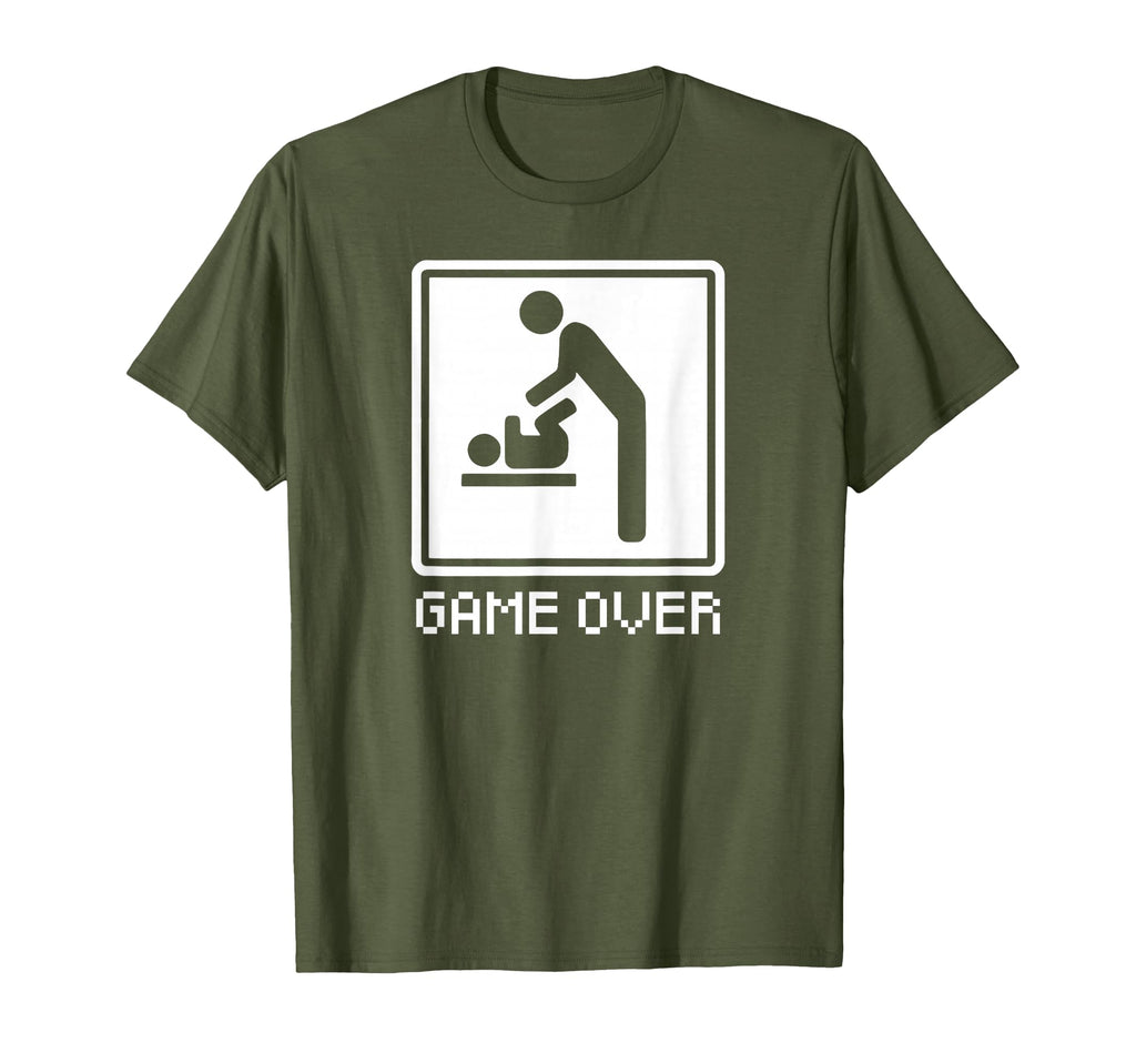 New Dad New Mom Game Over T-Shirt - Aesthetic Graphic Men Women - T-Shirt, Sweatshirt, Hoodie