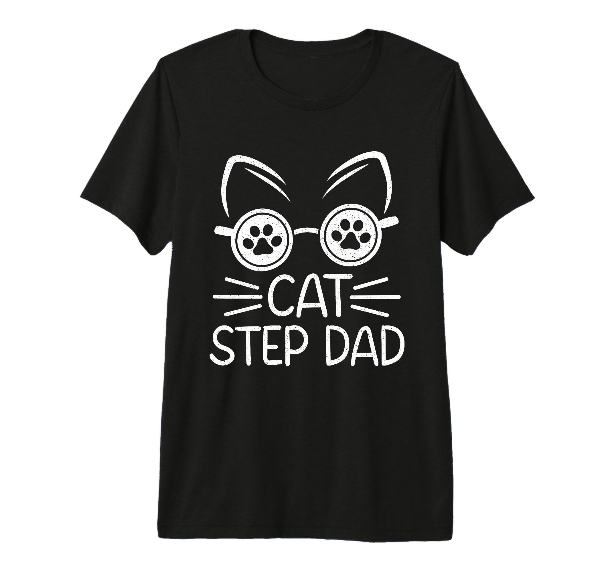 Mens Cat Step Dad Gifts Fathers T-Shirt - Casual Everyday Wear Men Women - T-Shirt, Sweatshirt, Hoodie