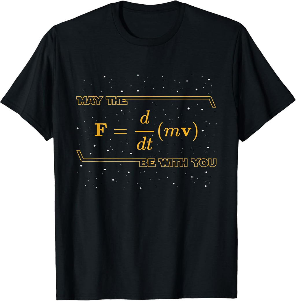 May The F m(dv/dt) Be with You Funny Physics Geek - Adult & Kids T-Shirts, Sweatshirts & Hoodies apparel design preview 1