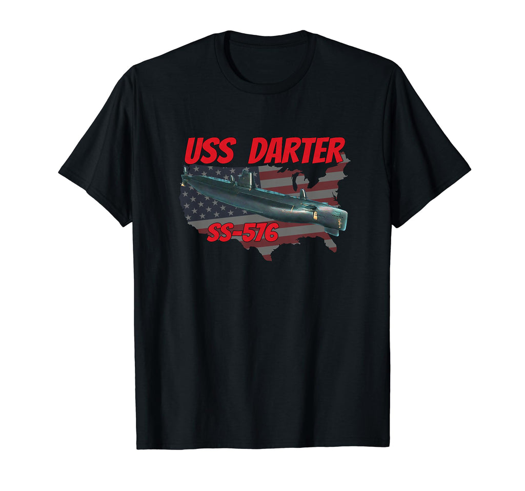 Uss Darter Ss 576 Submarine Veterans T-Shirt - Casual Everyday Wear Unisex - T-Shirt, Sweatshirt, Hoodie