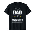 Proud Dad Twin Fathers Day Gift T-Shirt - Streetwear Style Men Women - T-Shirt, Sweatshirt, Hoodie