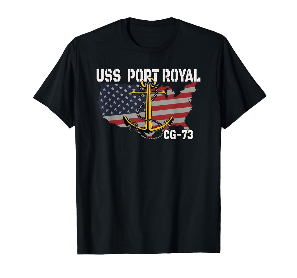 Uss Port Royal Cg 73 Cruiser T-Shirt - Streetwear Style for Adults - T-Shirt, Sweatshirt, Hoodie