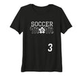 Womens Number 3 Soccer Mom T-Shirt - Casual Everyday Wear Men Women - T-Shirt, Sweatshirt, Hoodie