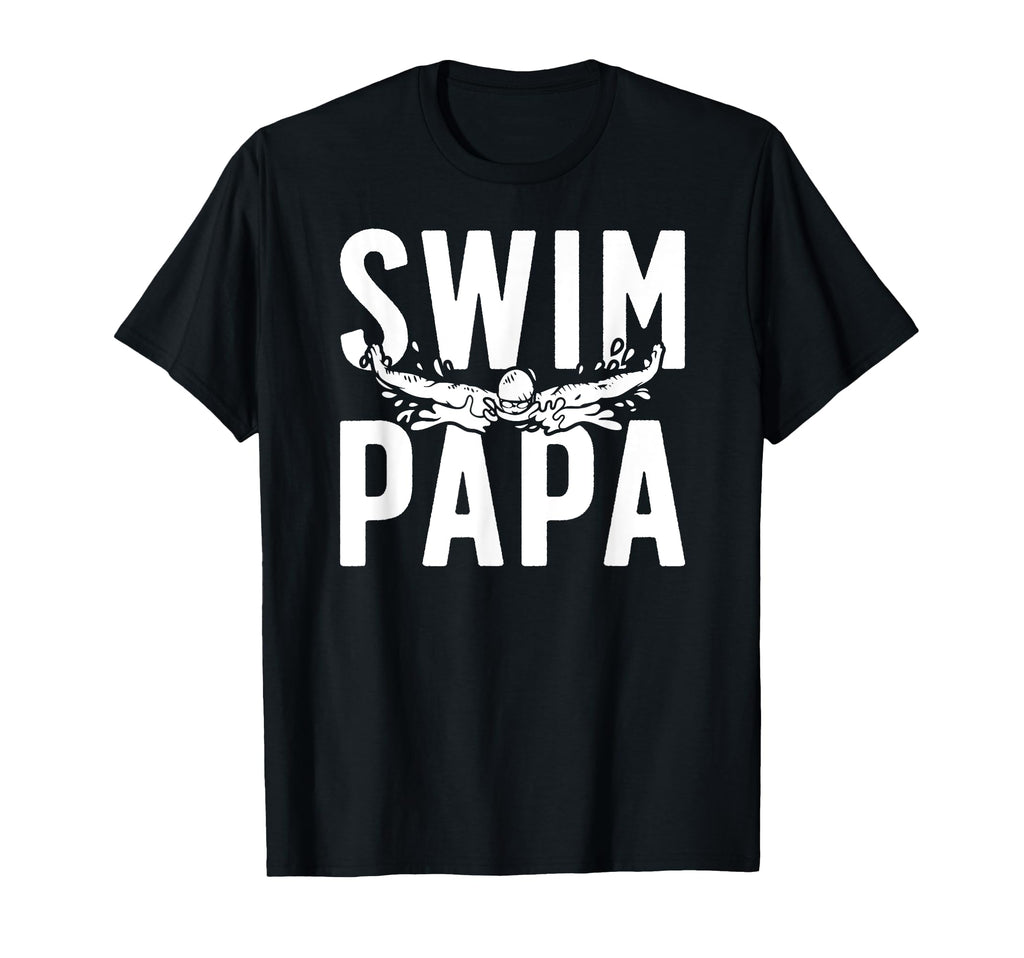 Swim Papa Swimmer Papa Swimming Papa T-Shirt - Minimalist Print for Adults - T-Shirt, Sweatshirt, Hoodie