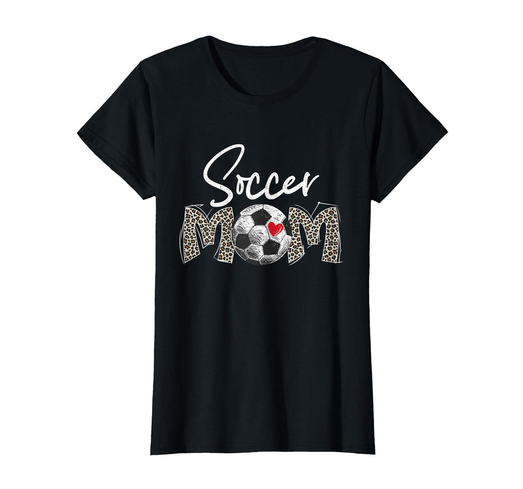 Funny Soccer Mom Leopard Gifts Mothers T-Shirt - Unique Graphic Men Women - T-Shirt, Sweatshirt, Hoodie