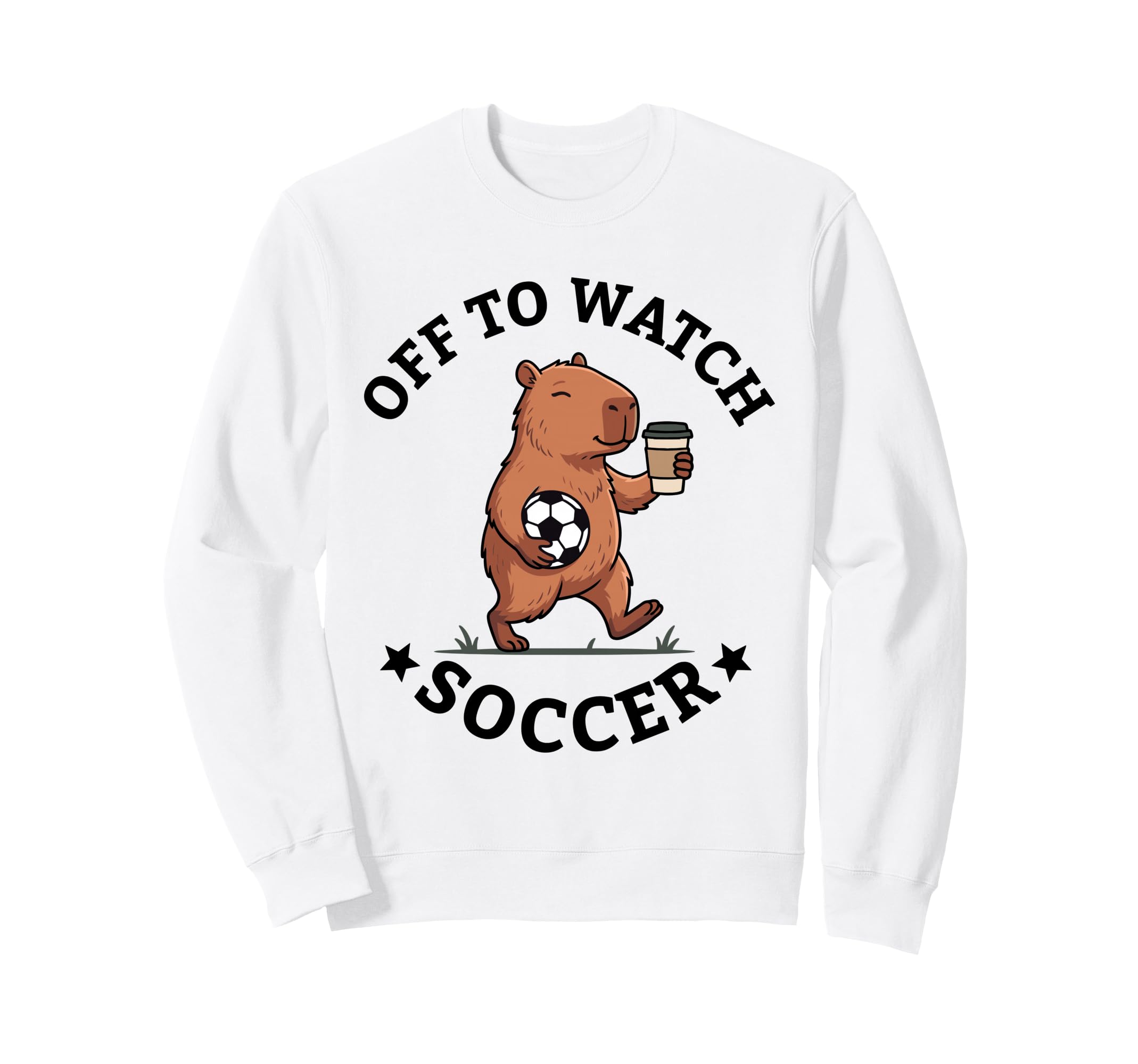 Off To Watch Soccer Mom Funny Sweatshirt - Fun Novelty Design for Adults - T-Shirt, Sweatshirt, Hoodie