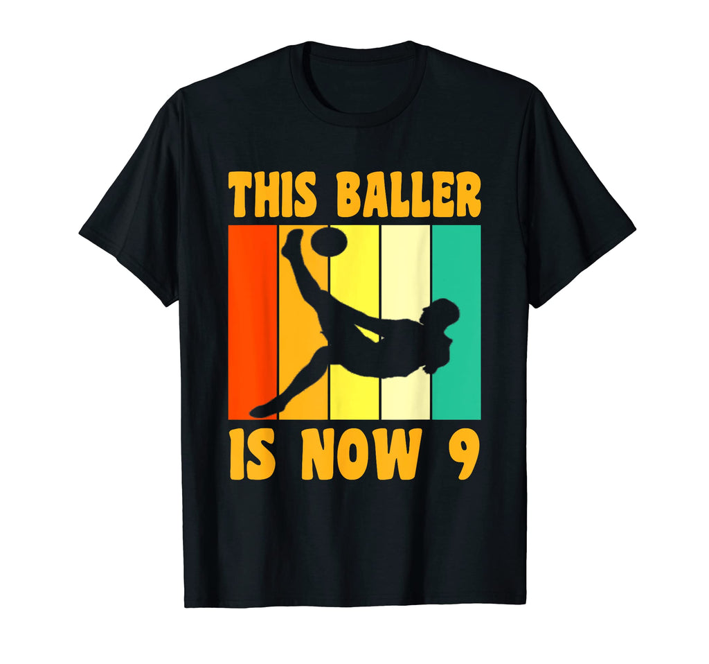 Happy 9Th Birthday 9 Year Old Soccer T-Shirt - Novelty Apparel Men Women - T-Shirt, Sweatshirt, Hoodie