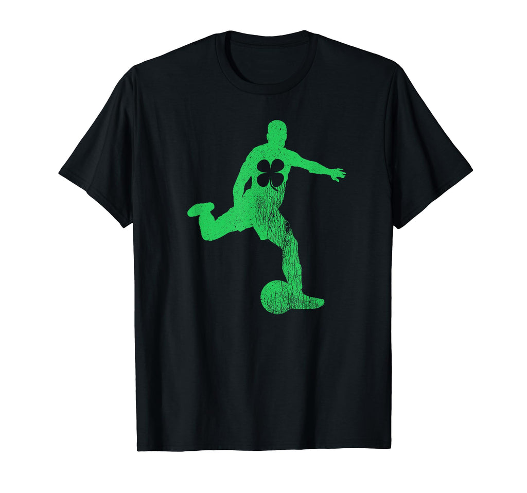 Soccer Shamrock St Patricks Day Irish T-Shirt - Graphic Print for Adults - T-Shirt, Sweatshirt, Hoodie