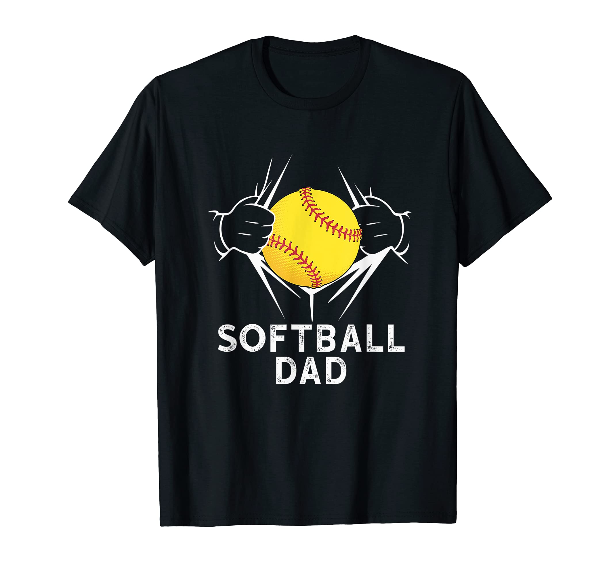 Softball Dad Softball Player Baseball T-Shirt - Custom Art Print Unisex - T-Shirt, Sweatshirt, Hoodie
