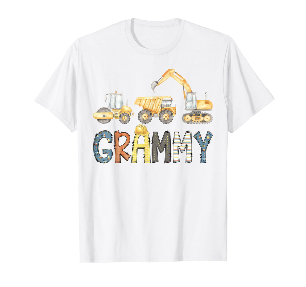Grammy Construction Excavator Birthday T-Shirt - Fun Novelty Design Unisex - T-Shirt, Sweatshirt, Hoodie