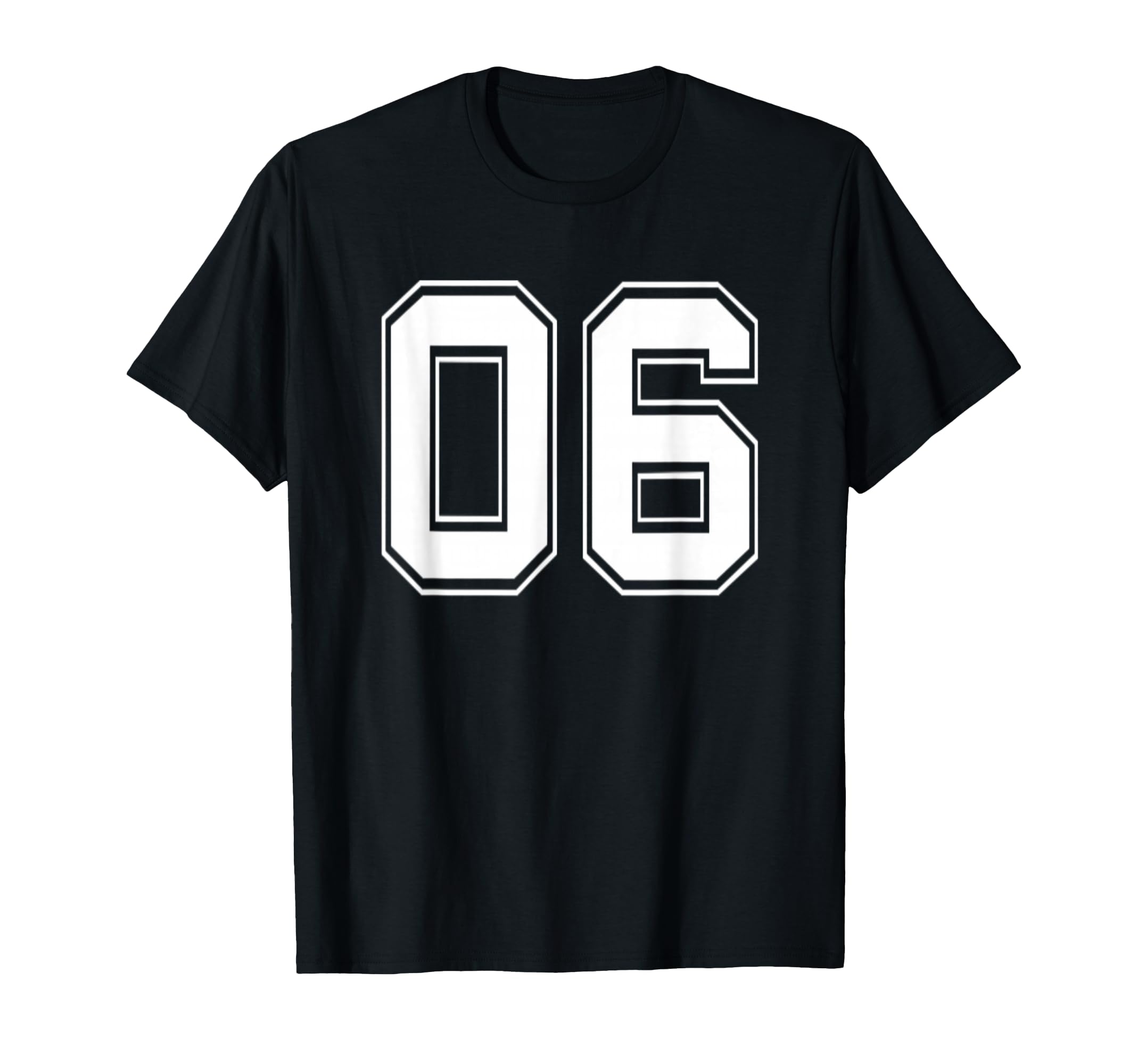 Number 06 Baseball Football Soccer T-Shirt - Aesthetic Graphic for Adults - T-Shirt, Sweatshirt, Hoodie
