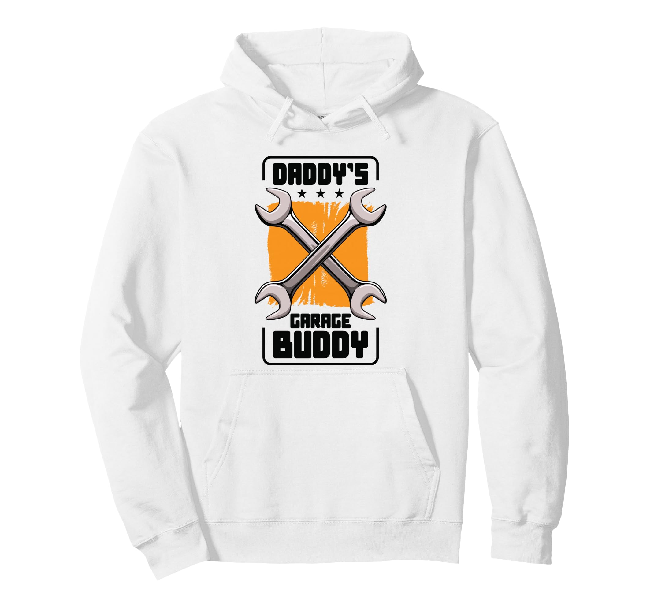 Daddys Garage Buddy Dad Mechanic Car Hoodie - Trendy Graphic for Adults - T-Shirt, Sweatshirt, Hoodie