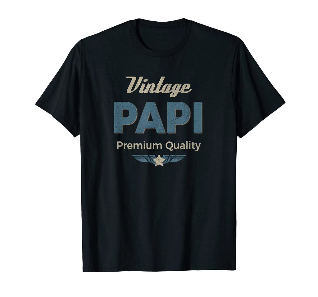 Mens Papi Fathers Day Gift Grandpa Blue T-Shirt - Streetwear Style Unisex - T-Shirt, Sweatshirt, Hoodie