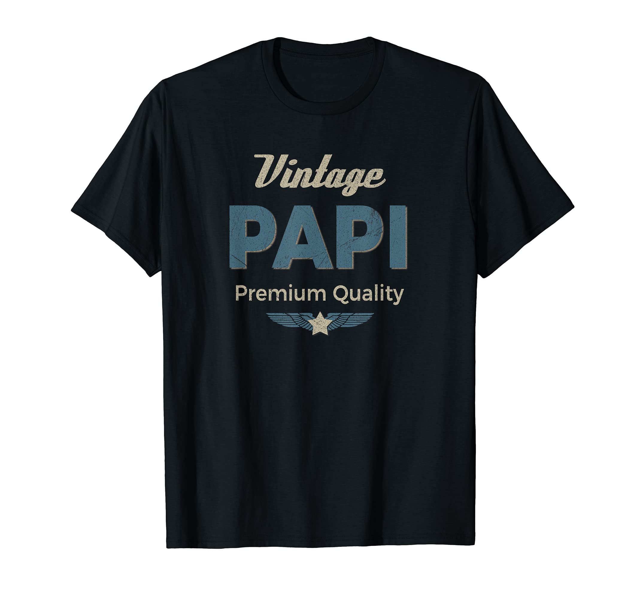 Mens Papi Fathers Day Gift Grandpa Blue T-Shirt - Streetwear Style Unisex - T-Shirt, Sweatshirt, Hoodie