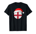 England Soccer Santa Hat English Flag T-Shirt - Graphic Print Men Women - T-Shirt, Sweatshirt, Hoodie