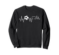 Soccer Heartbeat Soccer Ball Sweatshirt - Custom Art Print for Adults - T-Shirt, Sweatshirt, Hoodie