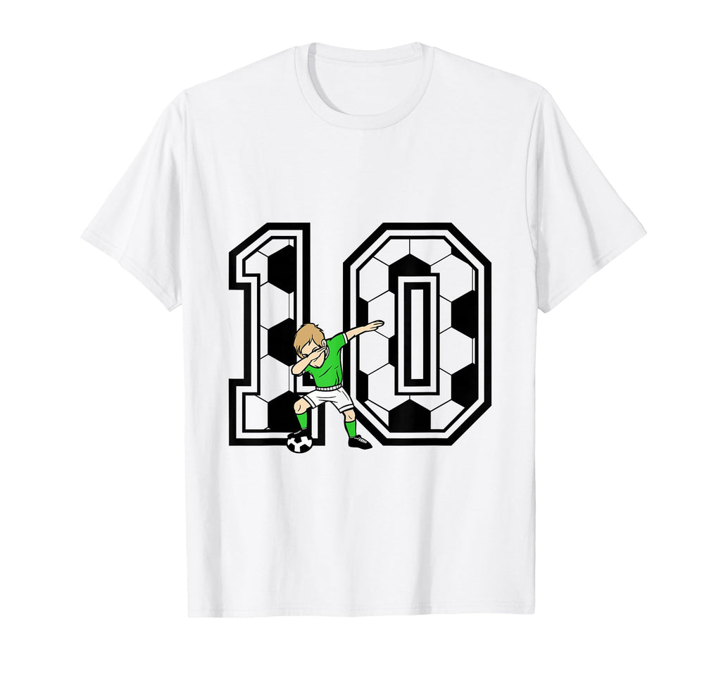 10Th Birthday Soccer Player 10 Years Old T-Shirt - Trendy Graphic Unisex - T-Shirt, Sweatshirt, Hoodie
