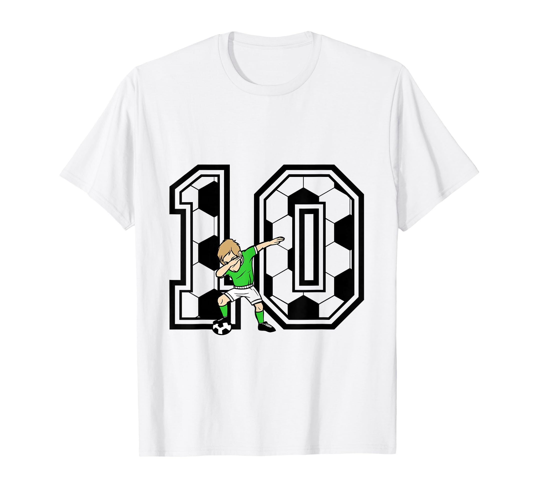 10Th Birthday Soccer Player 10 Years Old T-Shirt - Trendy Graphic Unisex - T-Shirt, Sweatshirt, Hoodie