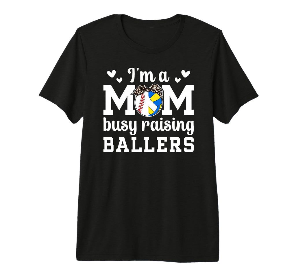 Im Mom Busy Raising Ballers Baseball T-Shirt - Aesthetic Graphic Men Women - T-Shirt, Sweatshirt, Hoodie