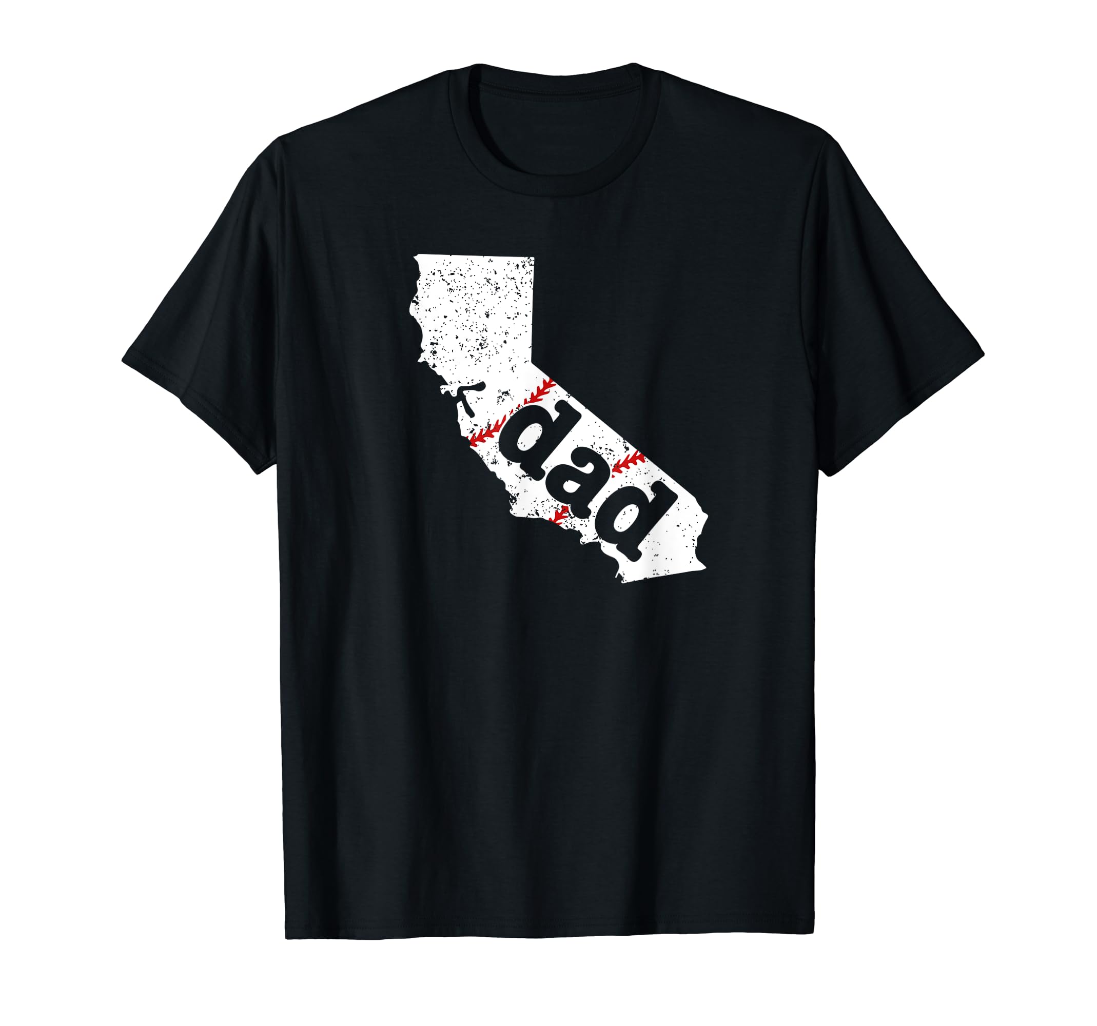 Best Dad Baseball California Softball Dad T-Shirt - Graphic Print Men Women - T-Shirt, Sweatshirt, Hoodie