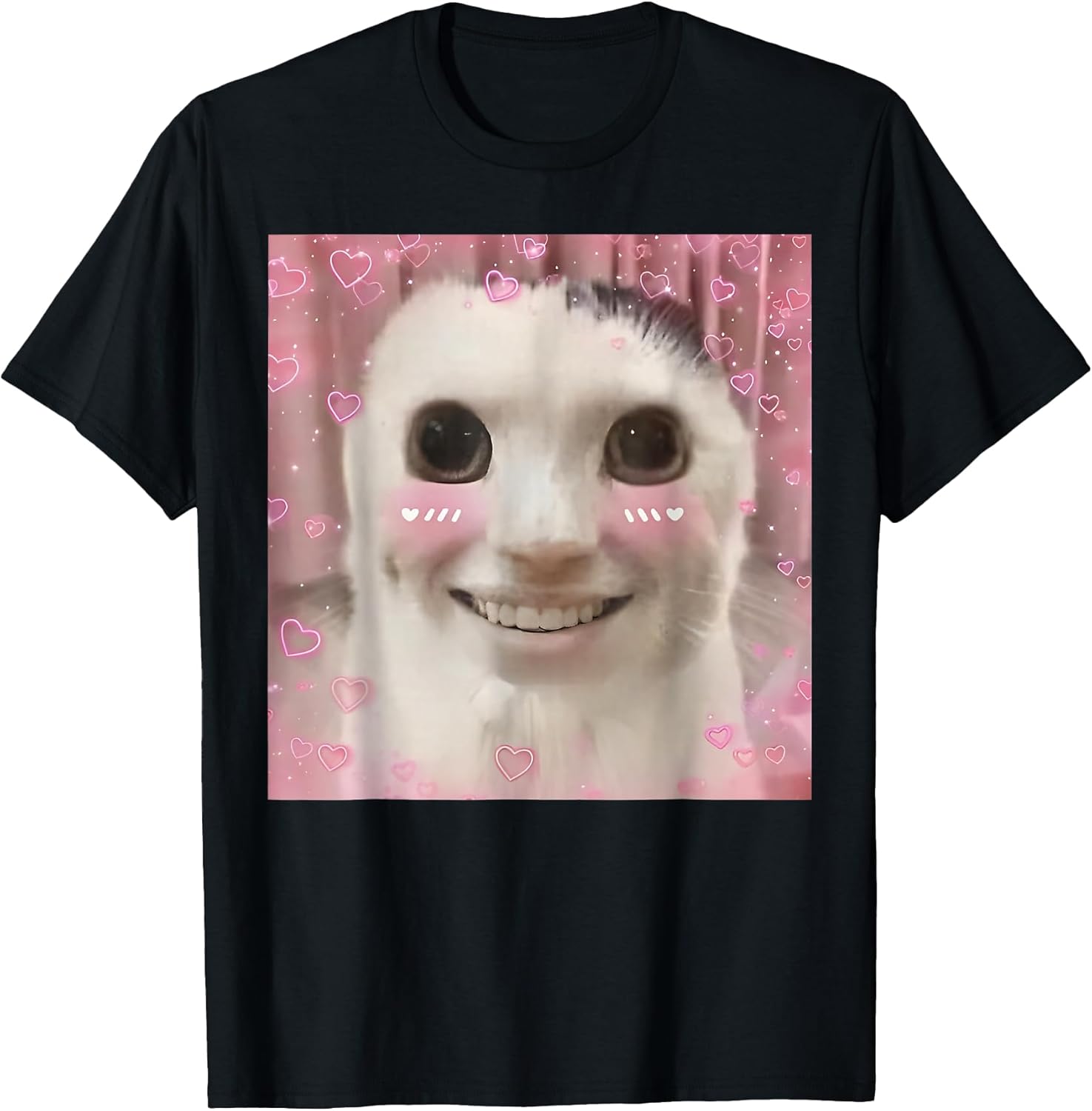 Goofy Ahh Cat Meme Dank Cursed Weirdcore Funny - Adult & Kids T-Shirts, Sweatshirts & Hoodies apparel design preview 1