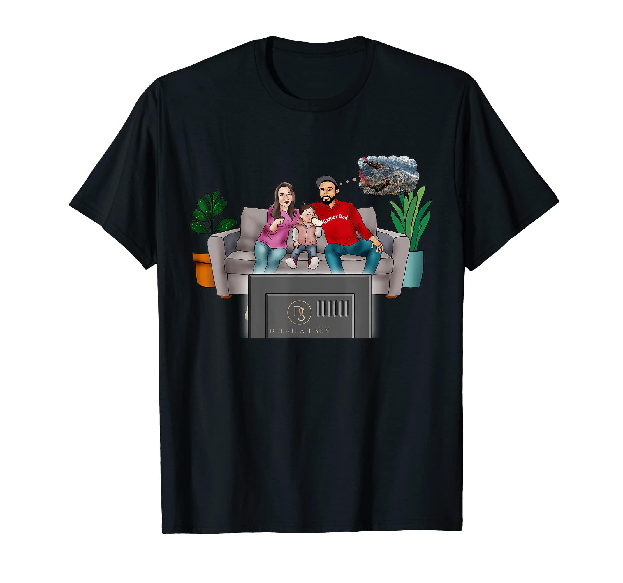 Mens Gamer Gamer Dad Gifts Funny Dad T-Shirt - Unique Graphic Unisex - T-Shirt, Sweatshirt, Hoodie