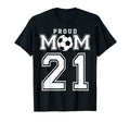 Number 21 Custom Proud Soccer T-Shirt - Aesthetic Graphic for Adults - T-Shirt, Sweatshirt, Hoodie