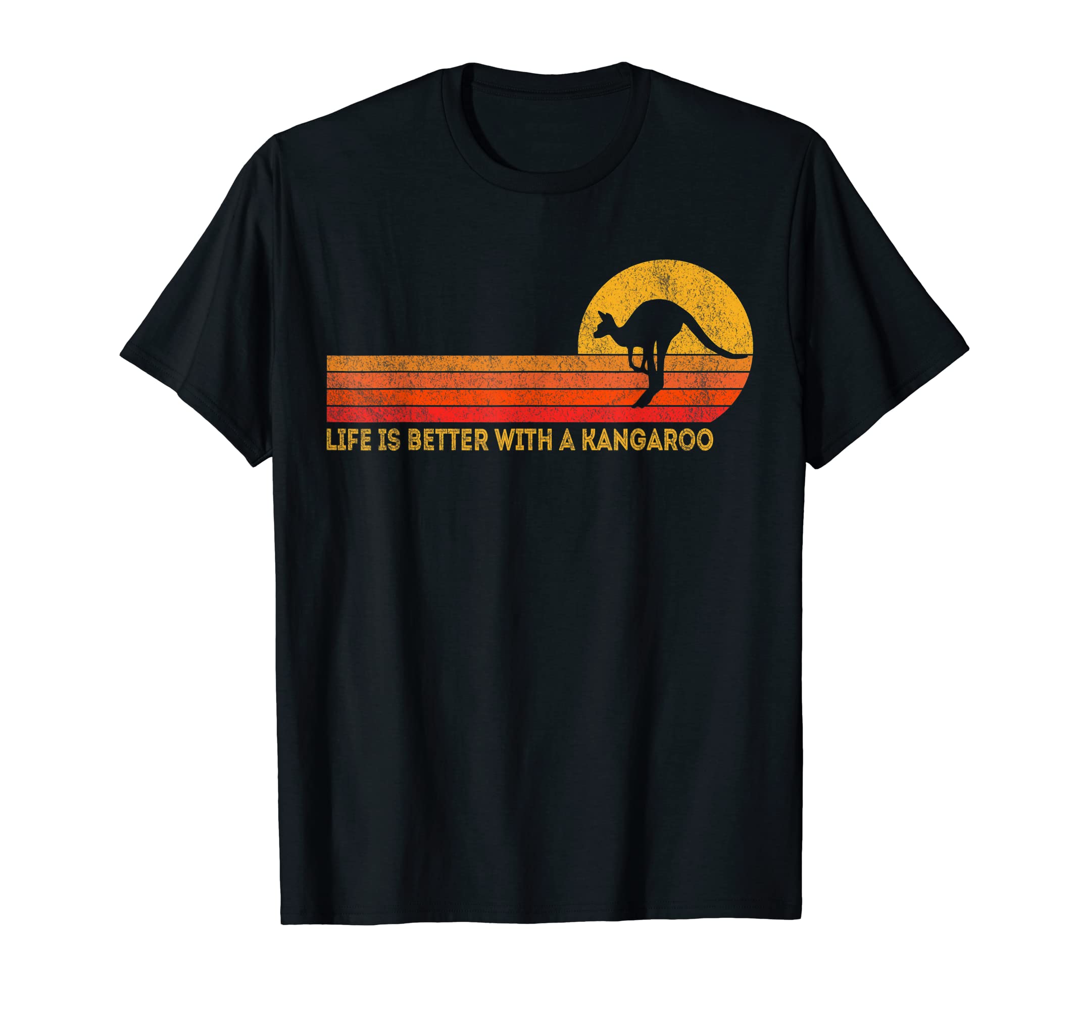 Life Is Better Kangaroo Funny Kangaroo T-Shirt - Trendy Graphic for Adults - T-Shirt, Sweatshirt, Hoodie