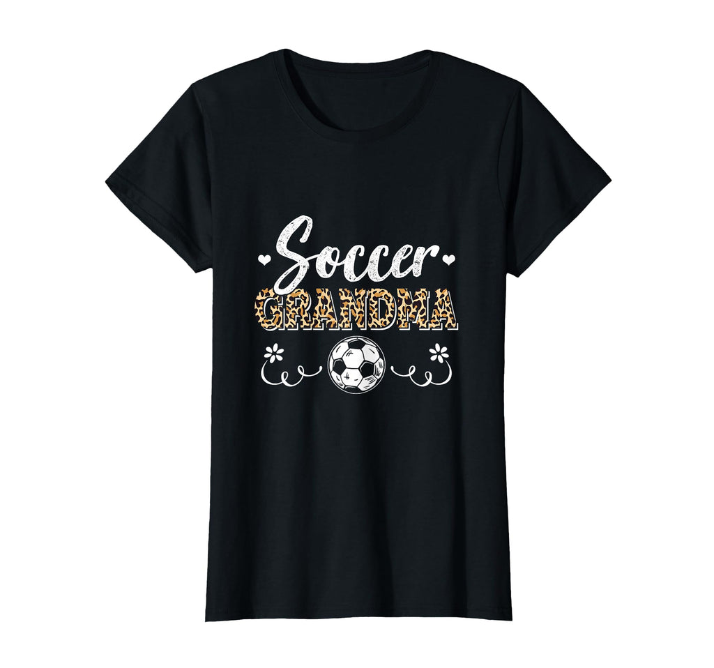 Funny Soccer Grandma Leopard Pattern T-Shirt - Custom Art Print for Adults - T-Shirt, Sweatshirt, Hoodie