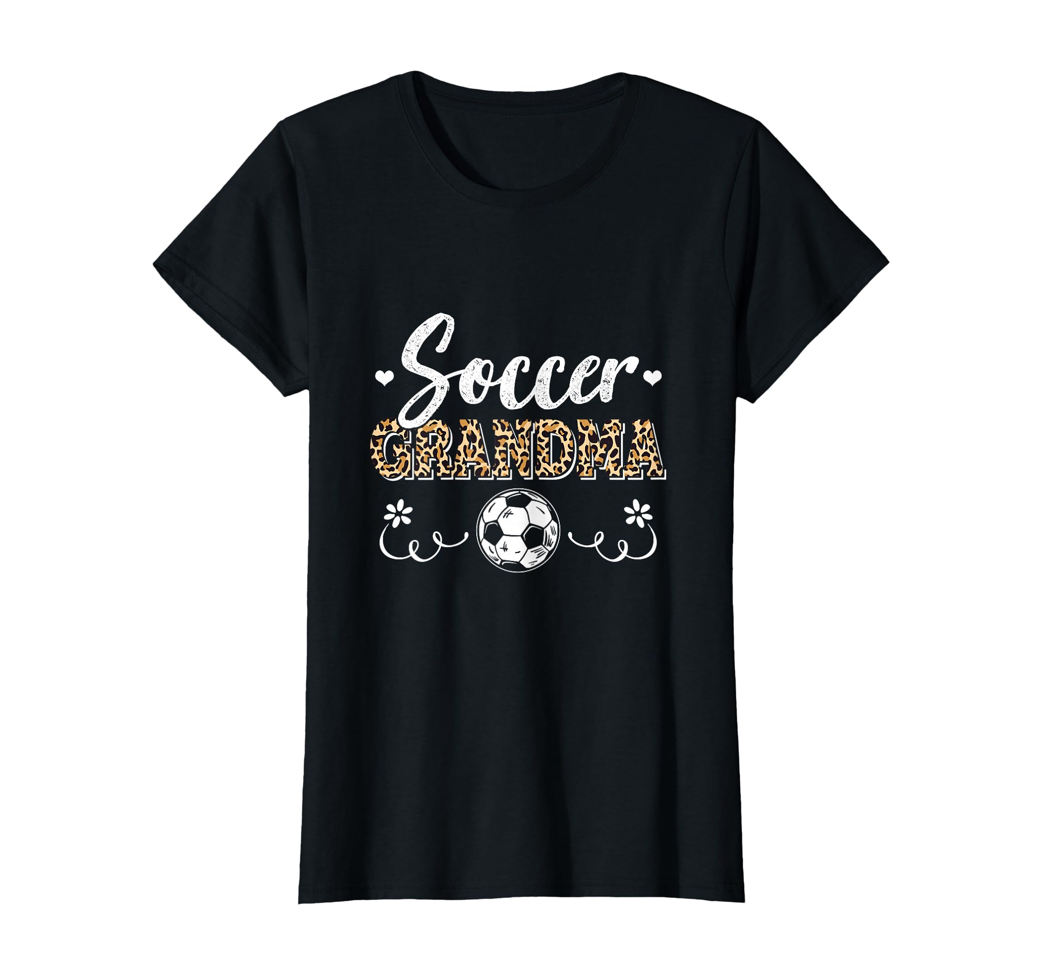 Funny Soccer Grandma Leopard Pattern T-Shirt - Custom Art Print for Adults - T-Shirt, Sweatshirt, Hoodie