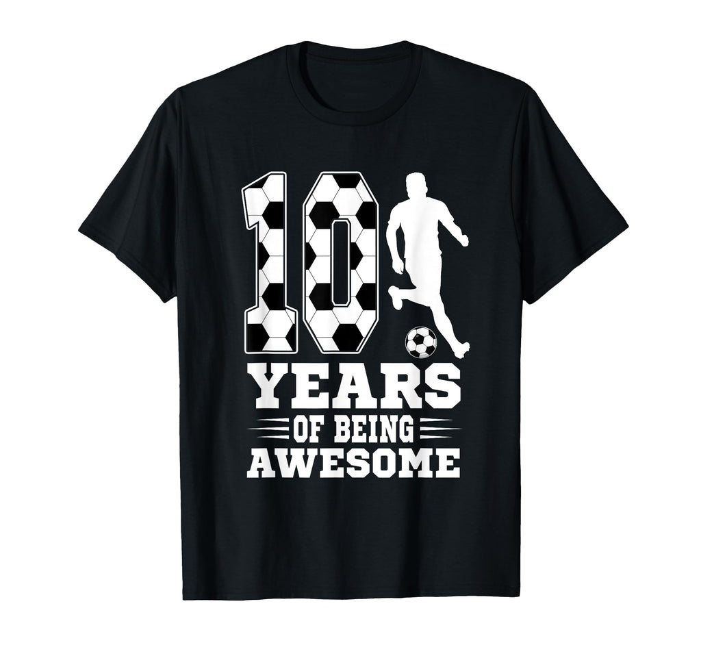10 Years Being Awesome Birthday T-Shirt - Minimalist Print Men Women - T-Shirt, Sweatshirt, Hoodie