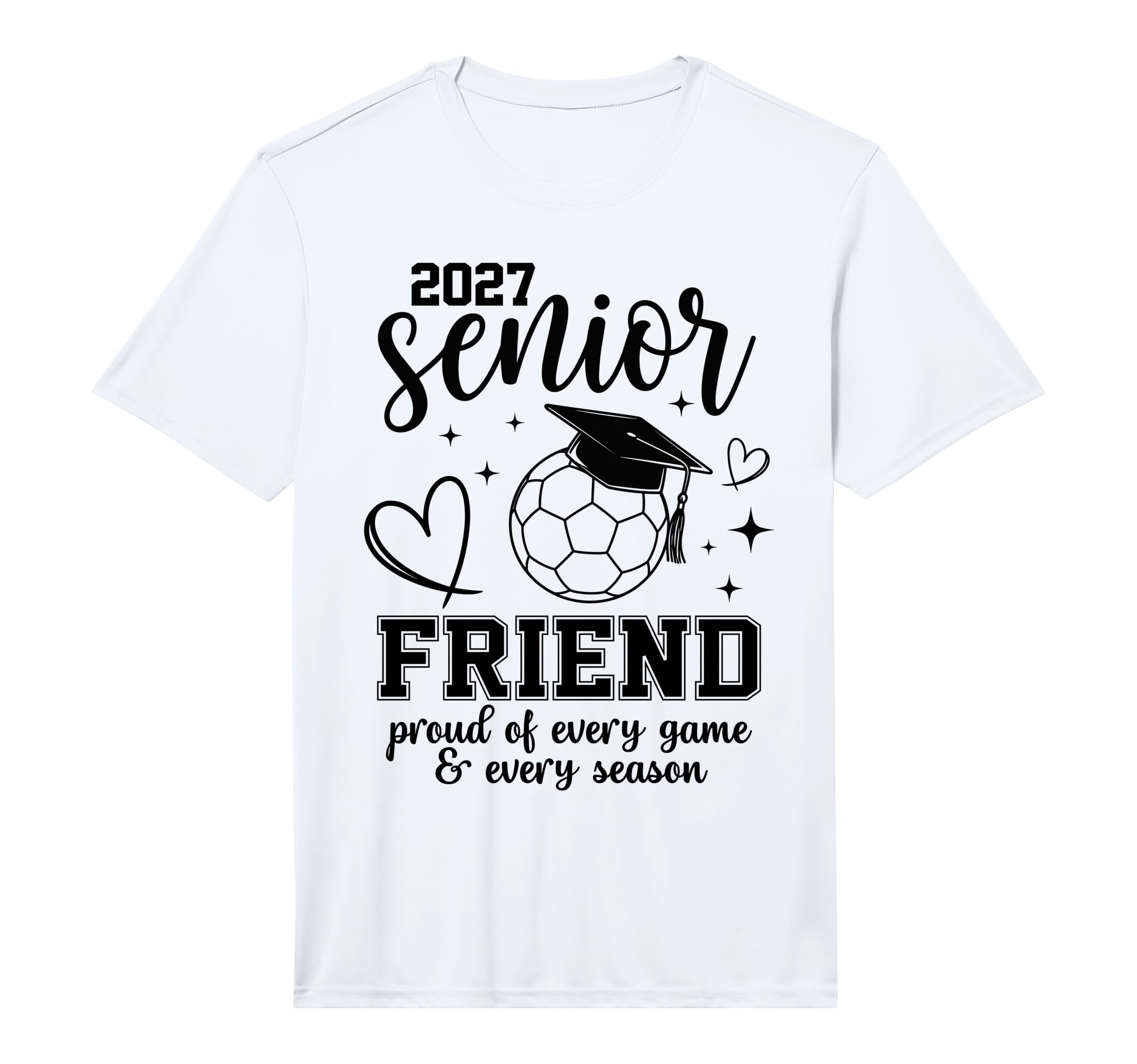 2027 Senior Soccer Friend Proud Family T-Shirt - Custom Art Print Unisex - T-Shirt, Sweatshirt, Hoodie
