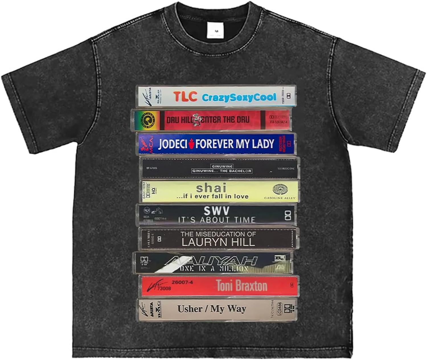 Vintage 90s R&B Cassette Tape Music Graphic - Adult & Kids T-Shirts, Sweatshirts & Hoodies apparel design preview 1