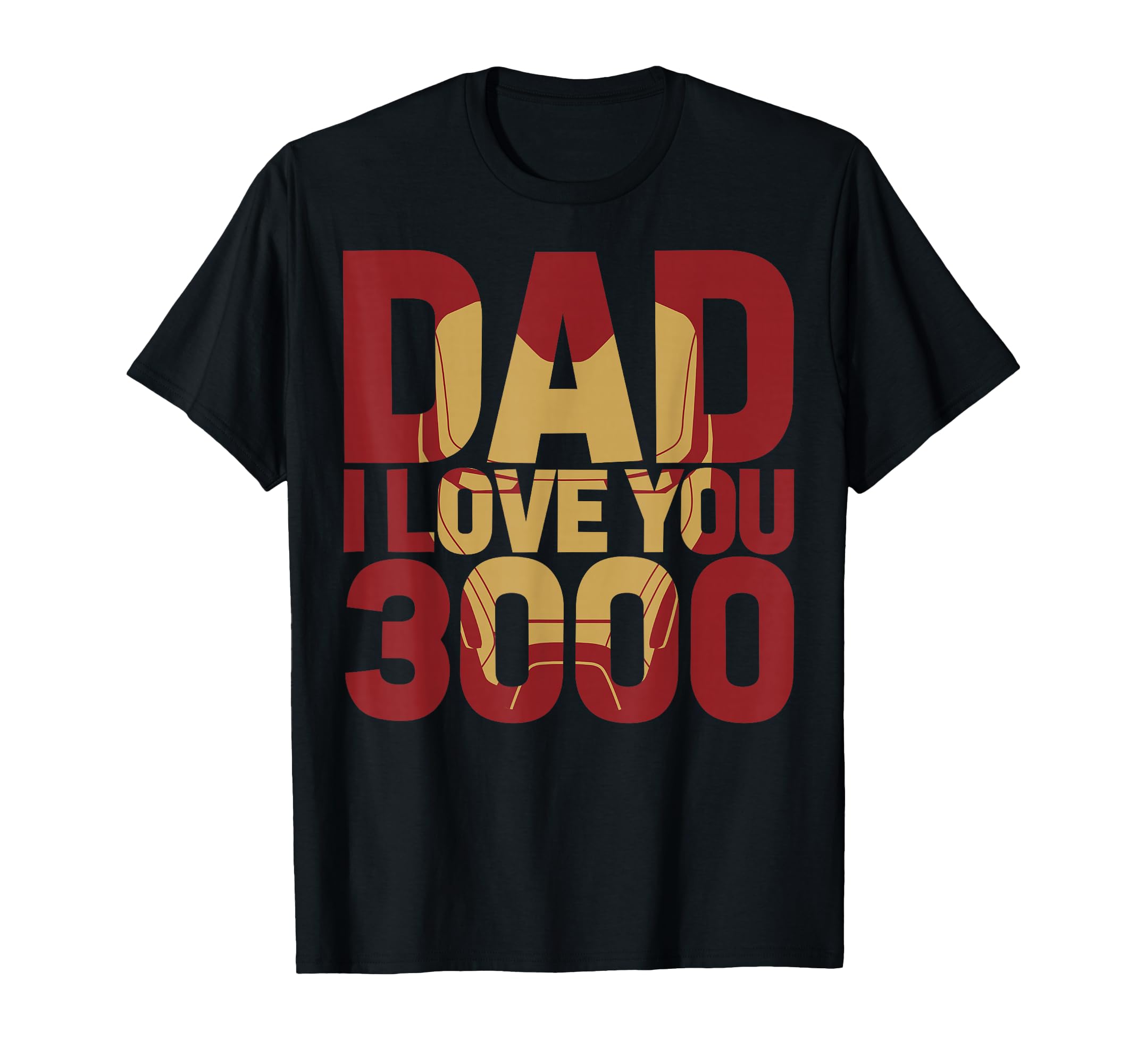 Marvel Iron Dad I Love You 3000 Text T-Shirt - Fun Novelty Design Unisex - T-Shirt, Sweatshirt, Hoodie