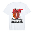 Mens Busy Raising Ballers Funny T-Shirt - Fun Novelty Design for Adults - T-Shirt, Sweatshirt, Hoodie